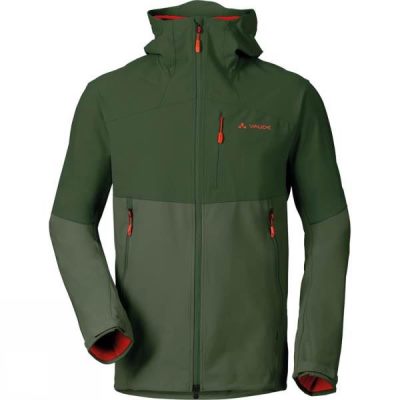 Sudadera Con Capucha Vaude Roccia Softshell Hombre - Verde - Chile EQR357826